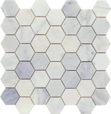 Emser WINTER FROST 10-Pack Winter Frost 12-in x 12-in Polished Natural Stone Marble Stone Look Tile