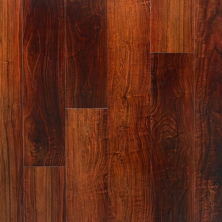 Mahogany High Gloss Rigid Core Luxury Vinyl Plank-Cork Back