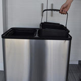 iTouchless 16-gallon Stainless Steel Recycling Bin