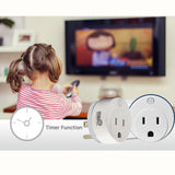 Mini Round Wi-Fi Smart Plug Works with Alexa and Google Home for Voice Control Save Energy and Reduce Electric Bill - Super Arbor