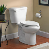 Colony 10 in. Rough-In 2-Piece 1.28 GPF Single Flush Elongated Toilet in White, Seat Not Included - Super Arbor