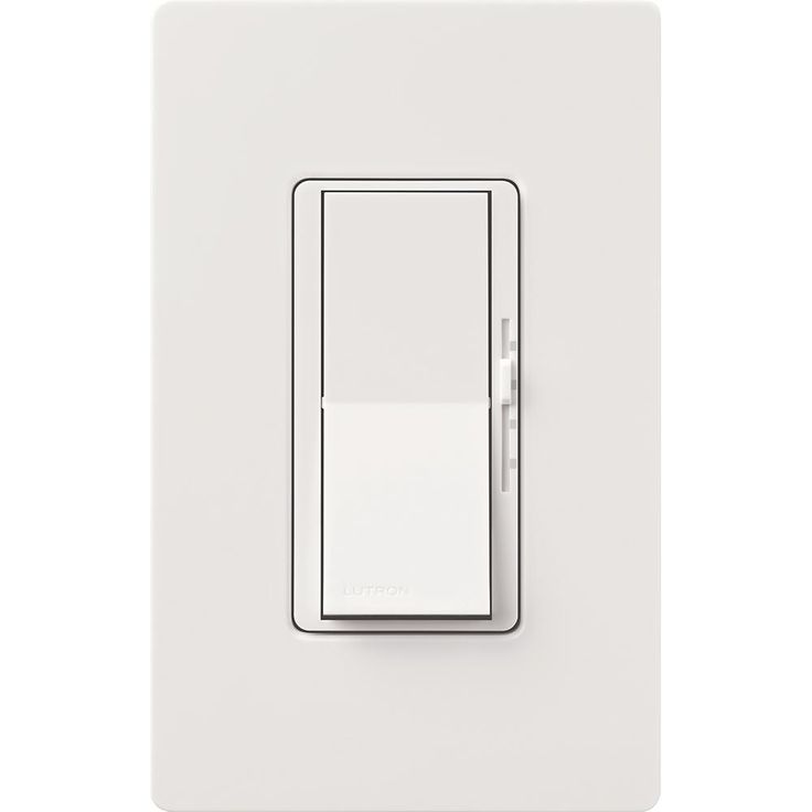 Lutron Diva Fan Control and Light Switch for LEDs, CFLs, Incandescent and Halogen Bulbs, with Wallplate, White