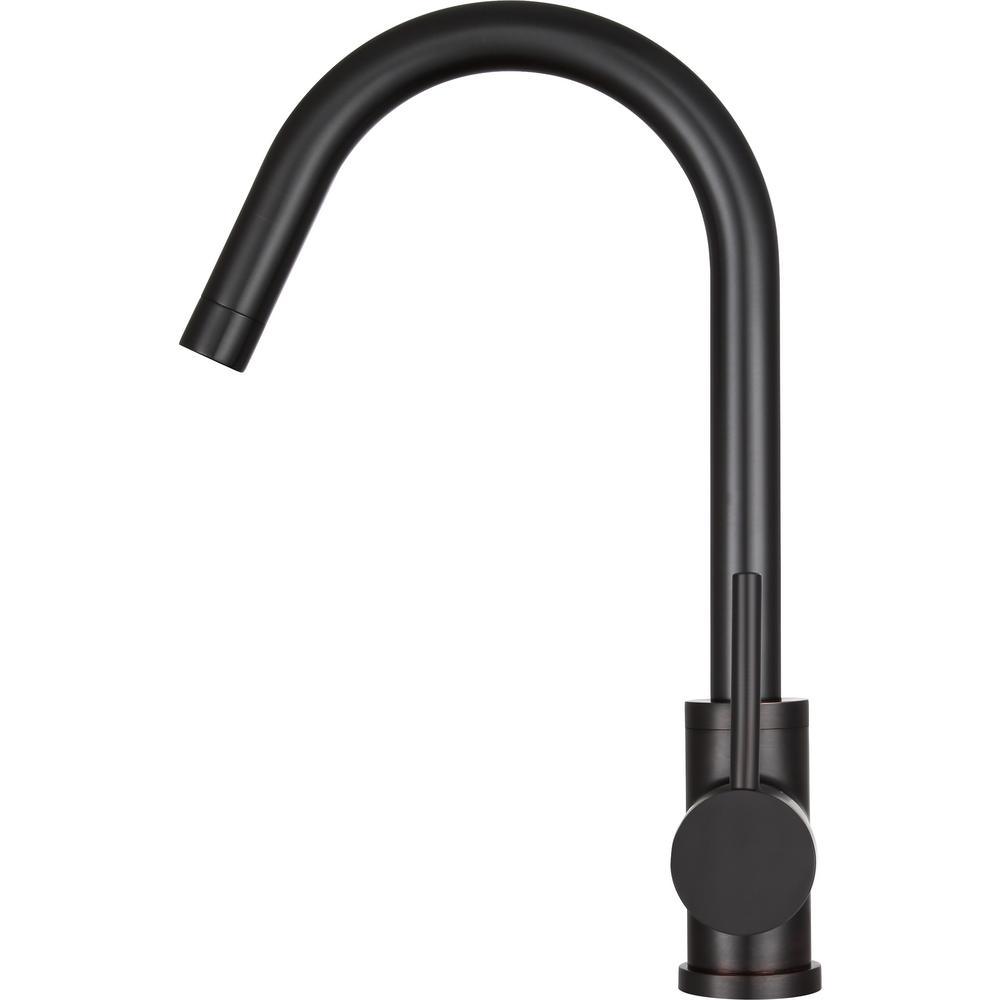 Farnese Single-Handle Standard Kitchen Faucet with Side Sprayer in Oil Rubbed Bronze - Super Arbor