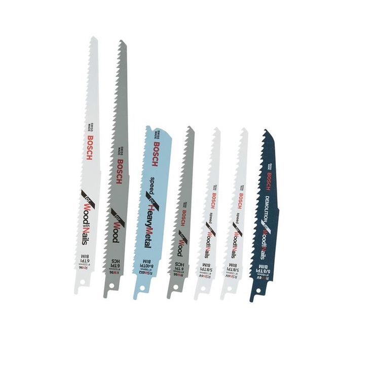 Bosch 7-Pack Demolition Reciprocating Saw Blade Set