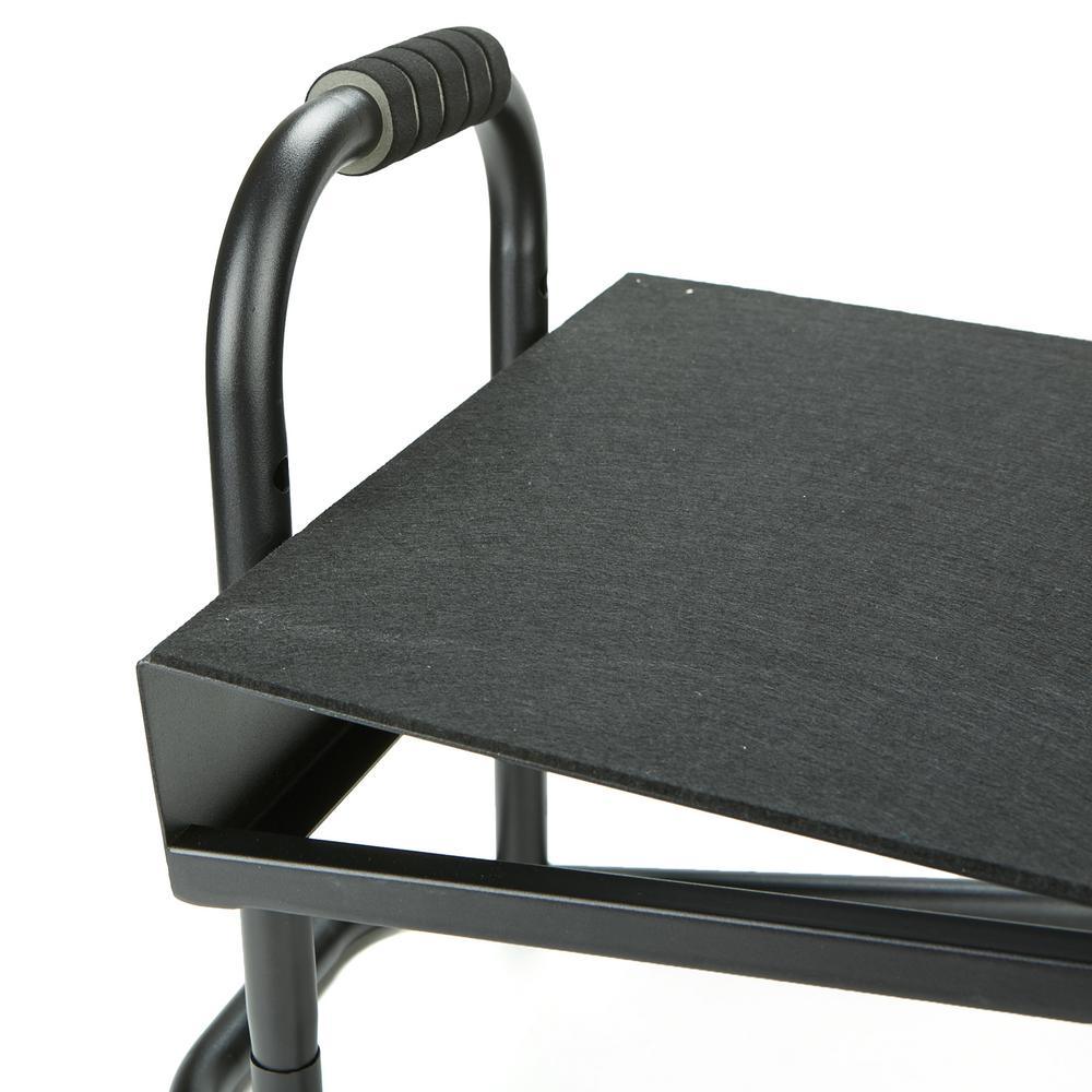 Black Metal Ergonomic Height Adjustable Non-Slip Universal Foot Rest - Super Arbor
