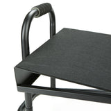 Black Metal Ergonomic Height Adjustable Non-Slip Universal Foot Rest - Super Arbor