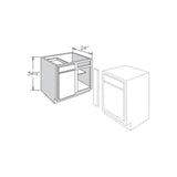 allen + roth Aveley 27-in W x 34.5-in H x 24-in D Linen Maple Blind Door and Drawer Base Semi-Custom Cabinet