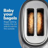 Ensemble 2-Slice Stainless Steel Wide Slot Toaster
