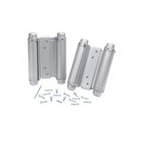 6 in. Double Acting Spring Hinge in Galvan Neal (Set of 2) - Super Arbor