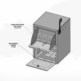 Weekend Away Vault Copper Vein Post/Column Mount Secure Mailbox - Super Arbor
