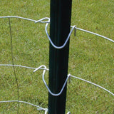 Everbilt 1-3/4 in. x 3-1/2 in. x 8 ft. Green Steel Fence T-Post with Anchor Plate