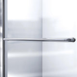 Infinity-Z 56 to 60 in. x 58 in. Semi-Frameless Sliding Tub Door in Brushed Nickel - Super Arbor