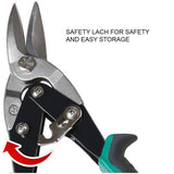 Straight-Cut Left-Cut and Right-Cut Aviation Tin Snip Set (3-Pieces) - Super Arbor