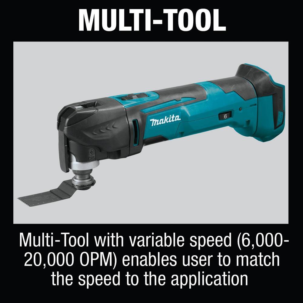 18-Volt LXT Lithium-Ion Cordless 6-Piece Kit (Driver-Drill/Impact Driver/Circular Saw/Multi-Tool/Radio/Light) 3.0A - Super Arbor