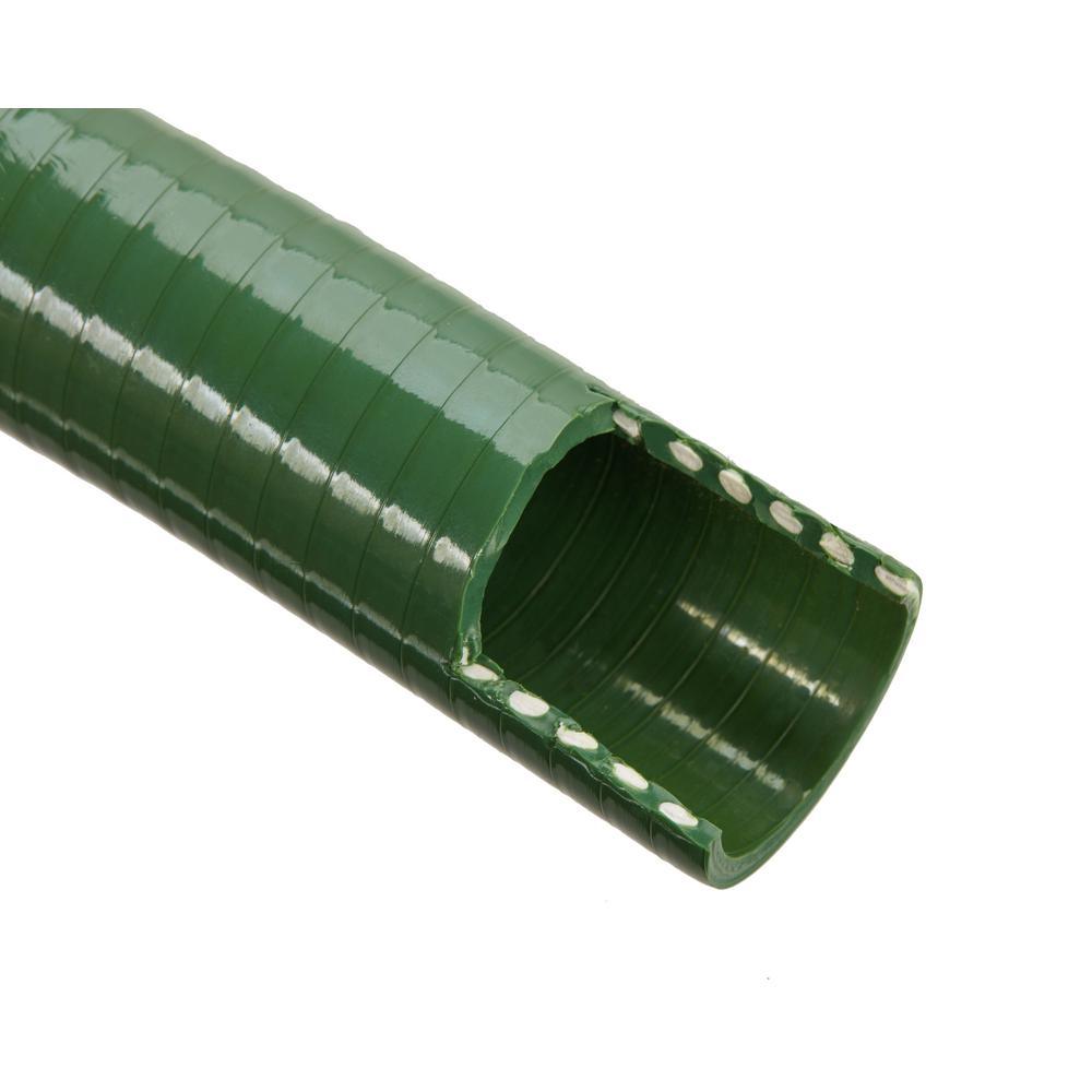 3/4 in. Dia x 50 ft. Green Heavy-Duty Flexible PVC Suction and Discharge Hose - Super Arbor