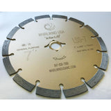 Whirlwind USA 7 in. 14-Teeth Segmented Diamond Blade for Dry or Wet Cutting Concrete, Stone, Brick and Masonry