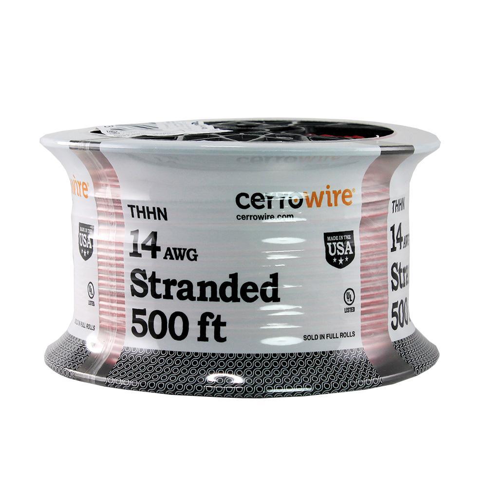 500 ft. 14/19 Black Stranded THHN Cable - Super Arbor