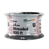 500 ft. 14/19 Black Stranded THHN Cable - Super Arbor