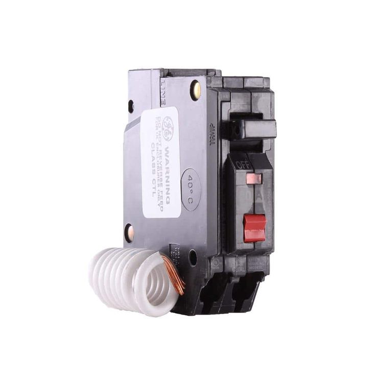 20 Amp Single Pole Ground Fault Breaker with Self-Test