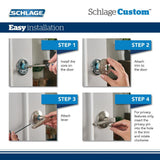 Custom Latitude Satin Nickel Century Trim Dummy Door Lever (2-pack) - Super Arbor