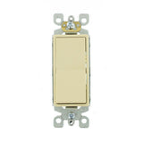 Decora 15 Amp Single Pole Rocker AC Quiet Light Switch, White (10-Pack) - Super Arbor