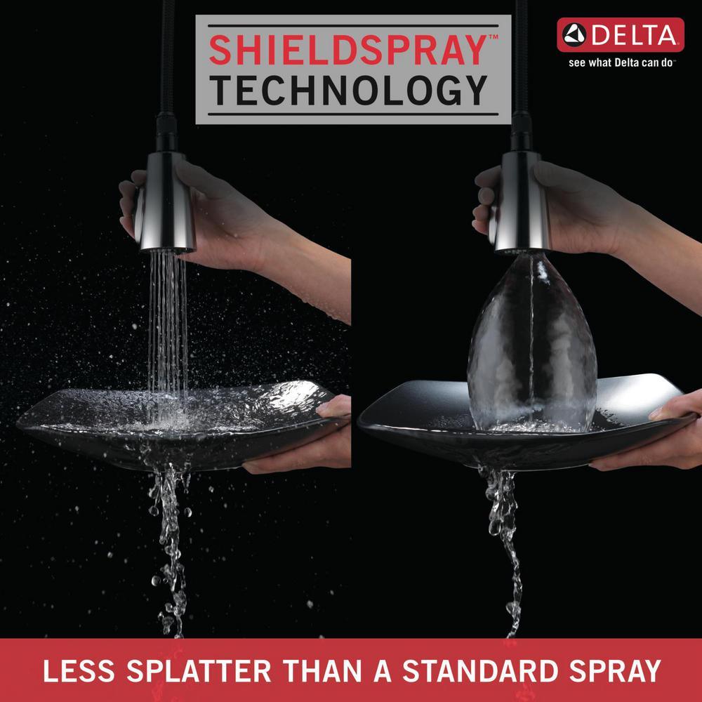 Marca Single-Handle Pull-Down Sprayer Kitchen Faucet with ShieldSpray Technology in Champagne Bronze - Super Arbor