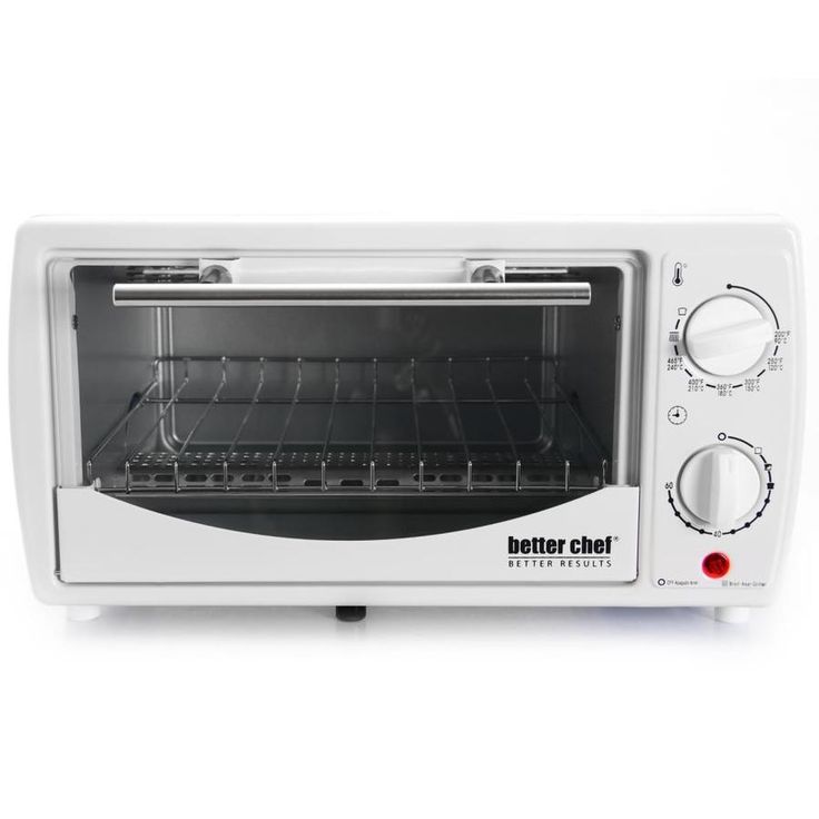 Better Chef 2-Slice White Convection Toaster Oven (700-Watt)