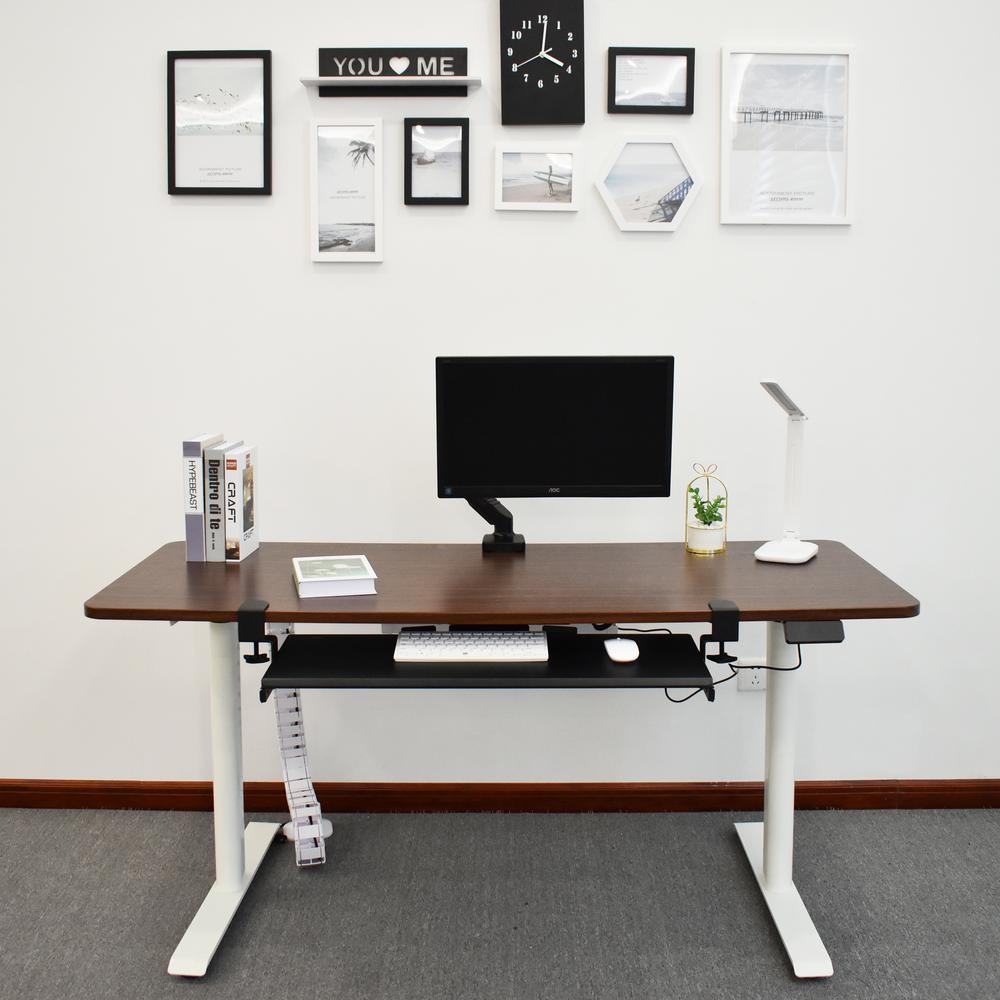 AIRLIFT 360 Clamp-On Extra-Wide Under Desk Sliding Ball-Bearing Keyboard Tray - Super Arbor