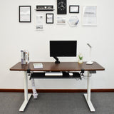 AIRLIFT 360 Clamp-On Extra-Wide Under Desk Sliding Ball-Bearing Keyboard Tray - Super Arbor