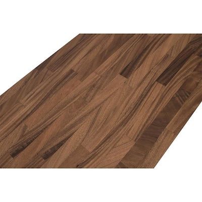 Sparrow Peak Saman 6-ft Natural Straight Butcher Block Saman Kitchen Countertop