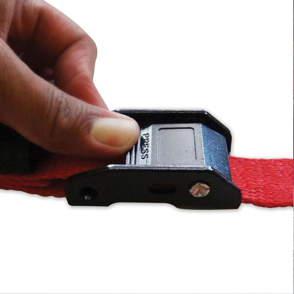 3 ft. x 1 in. Cam with Cinch Strap in Red (2-Pack) - Super Arbor