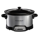 4 Qt. Stainless Steel Slow Cooker with Built in Timer