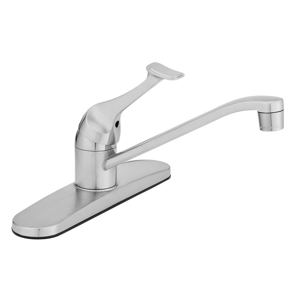 Single-Handle Standard Kitchen Faucet in Chrome - Super Arbor
