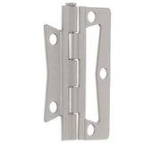 2-1/2 in. Satin Nickel Non-Mortise Hinges (2-Pack) - Super Arbor