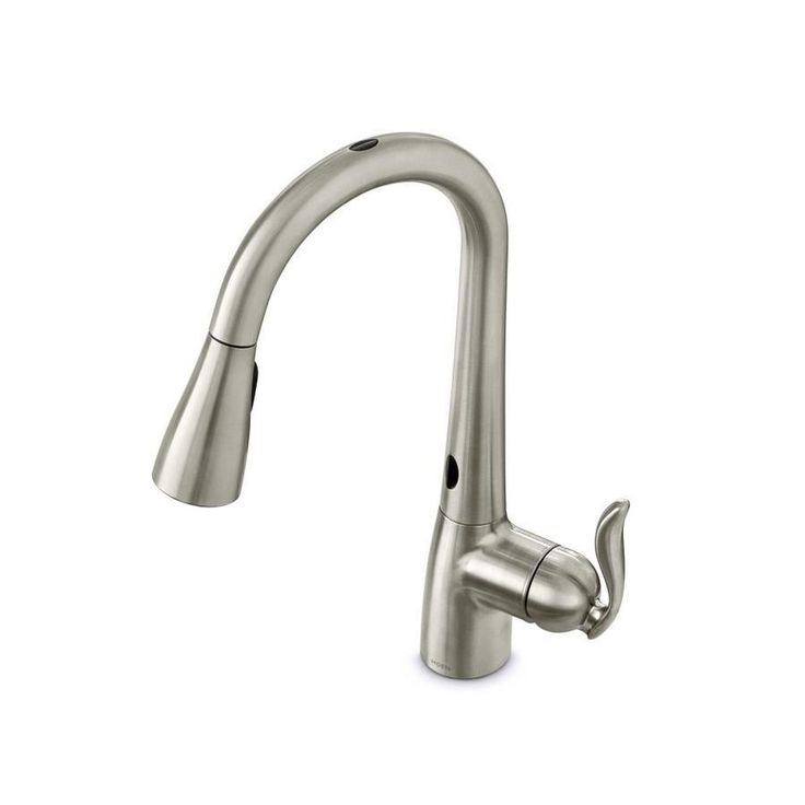 Moen Arbor Spot Resist Stainless 1-Handle Deck-Mount Pull-Down Handle Kitchen Faucet (Deck Plate Included)