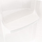 Durawall 42 in. x 72 in. x 58 in. 5-Piece Easy Up Adhesive Bath Tub Surround in White - Super Arbor