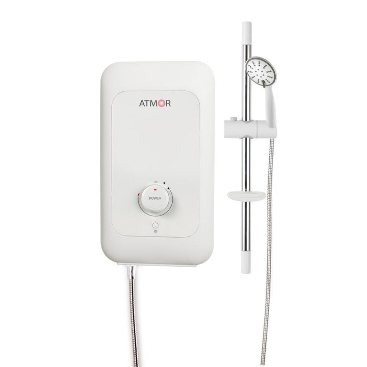 8,500-Watt Electric Tankless Water Heater Shower System (Incl. Water Heater, Hose, Handheld, Rise Bar, Soap Dish) - Super Arbor