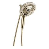 In2ition Two-in-One 5-Spray 6.9 in. Dual Wall Mount Fixed and Handheld H2Okinetic Shower Head in Chrome - Super Arbor