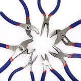WORKPRO 7-piece Pliers Set (8-inch Groove Joint Pliers, 6-inch Long Nose, 6-inch Slip Joint, 4-1/2 Inch Long Nose, 6-inch Diagonal, 7-inch Linesman, 8-inch Slip Joint) for DIY & Home Use - Free Delivery