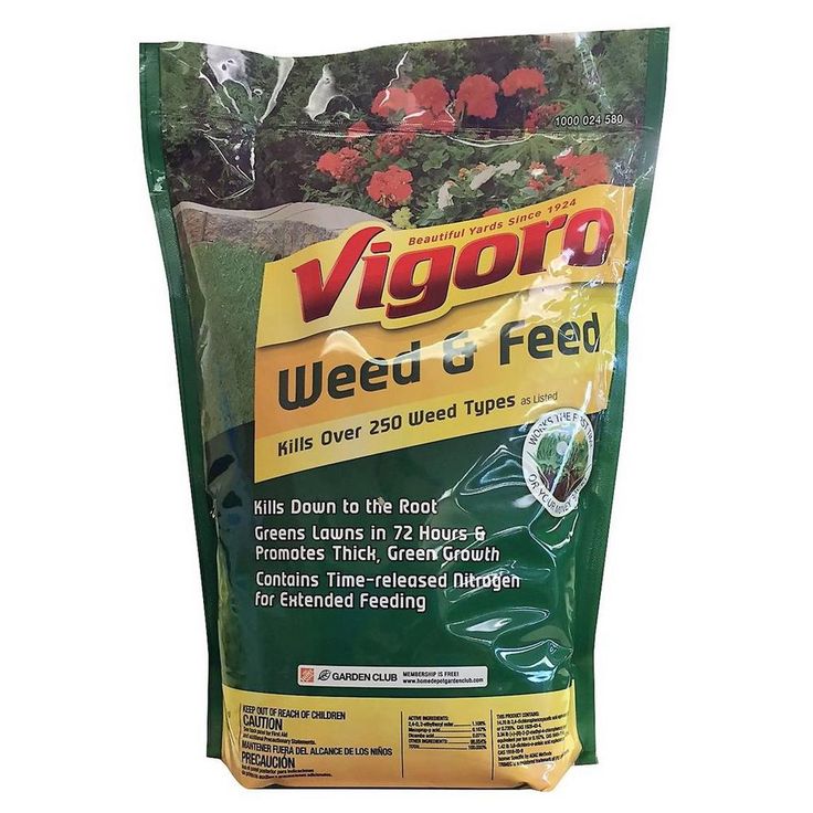 Vigoro 7 lbs. Weed and Feed Lawn Fertilizer, 28-0-3, Covers 2,500 sq. ft.