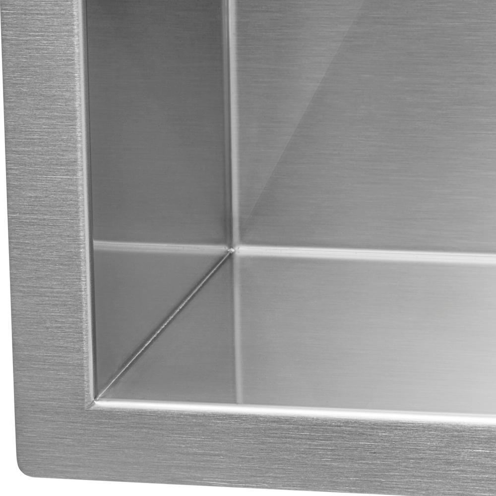 21 in. x 18 in. x 12 in. 16-Gauge Stainless Steel Undermount Deep-Laundry Utility Sink - Super Arbor