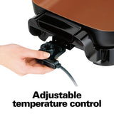 Durathon Ceramic 180 in. Black Electric Skillet with Removable Pan