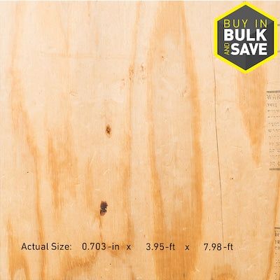 DryPly 23/32 Cat Ps1-09 Tongue and Groove Pine Subfloor, Application as 4 x 8