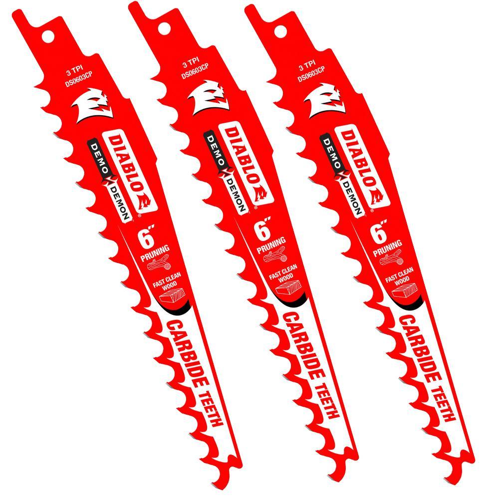 12 in. Carbide Pruning and Clean Wood Cutting Reciprocating Saw Blade (2-Pack) - Super Arbor
