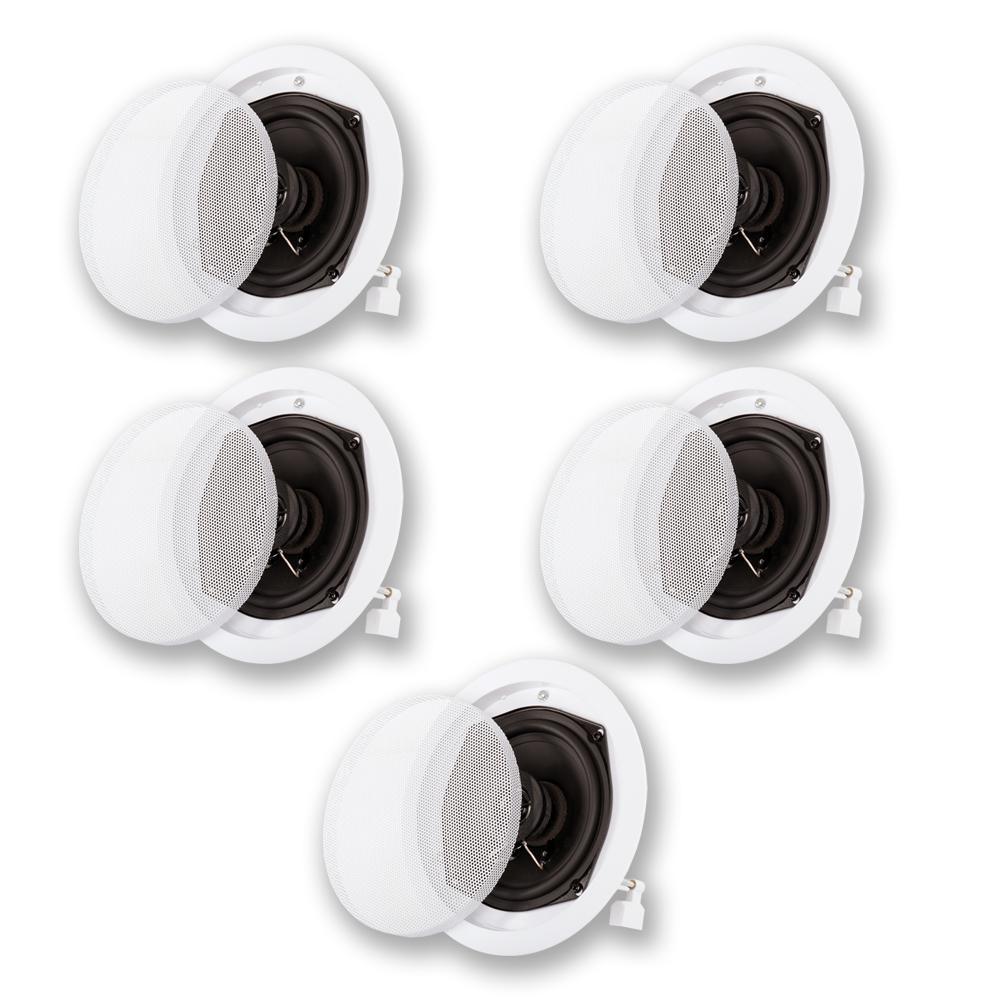 In-Ceiling 5 Speaker Set 2 Way Home Theater 1000-Watt - Super Arbor