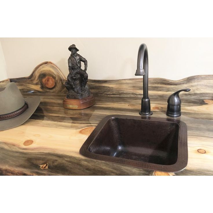 Pollock Undermount Solid Copper 12 in. Single Bowl Kitchen Sink in Aged Copper