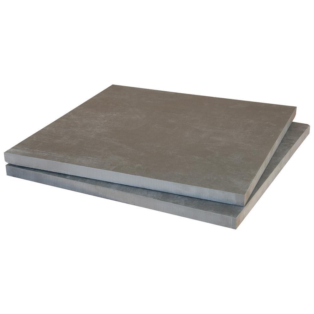 Ontario D Grey 16 in. x 16 in. Gray Porcelain Paver Tile (1.777 Sq. Ft.) - Super Arbor