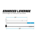 1/2 in. Drive 30 in. Extended Leverage Breaker Bar - Super Arbor