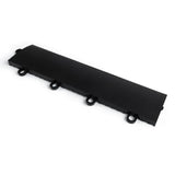 MotorDeck 12 in. x 3 in. Black Modular Female Edging Kit (22-Piece, includes 2 Corner Edges)