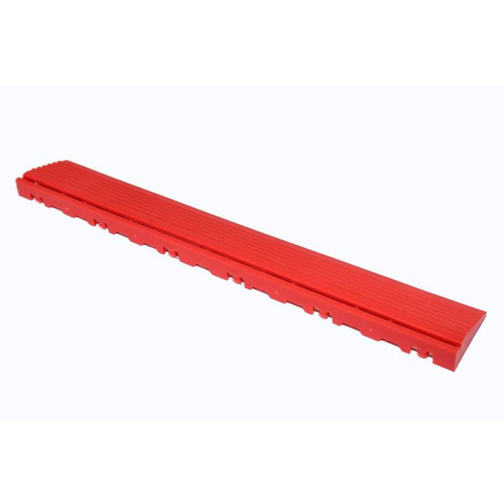 Swisstrax 15.75 in. Racing Red Pegged Edging for 15.75 in. Swisstrax Modular Tile Flooring (2-Pack)